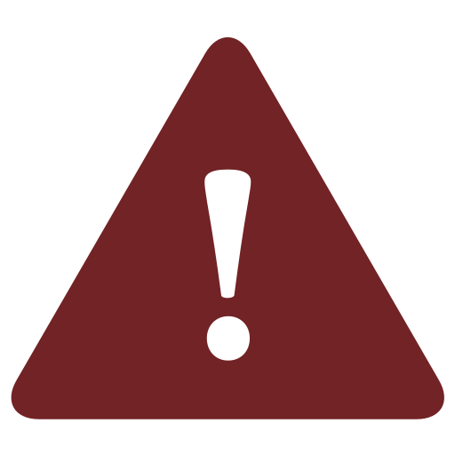 triangle with exclamation mark icon