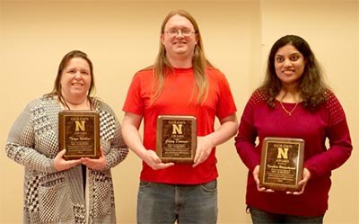 Golden N Award Winners - Taryn Wallon,  Dr. Casey Donoven, Dr. Kasthuri Udayakumar